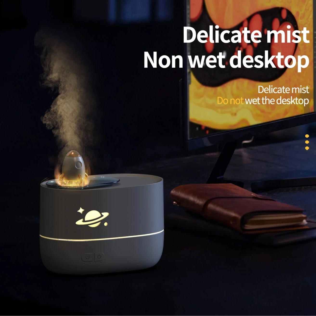 Umidificatore a fiamma a razzo